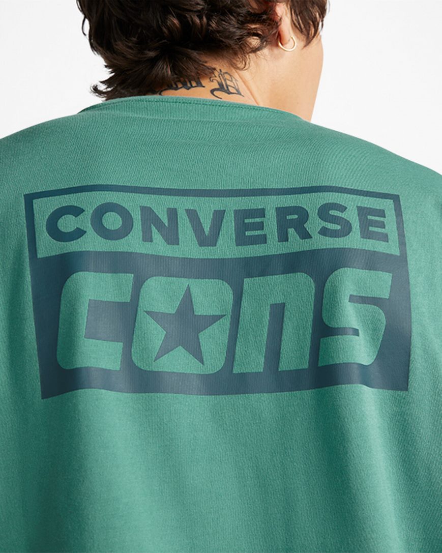 T-Shirts Barbati Converse CONS Grafice Verzi | RO AFQKR853